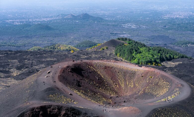 Mount Etna volcano in Sicily, Italy